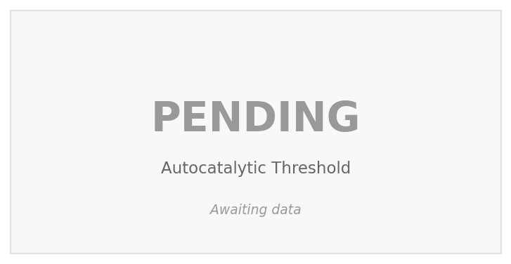 Autocatalytic Threshold (PENDING)